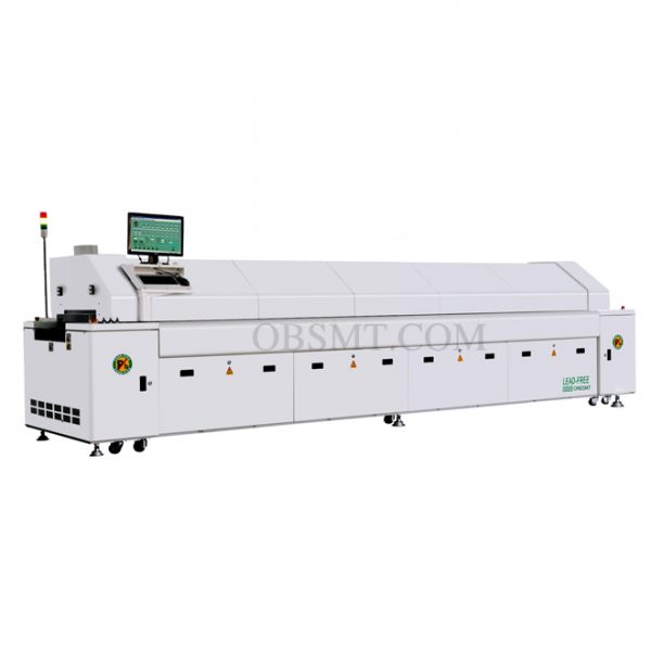 8 zones reflow oven