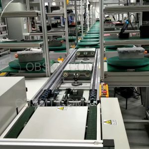 OBSMT power speed chain conveyor with independent desk