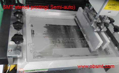 OBSMT semi-auto SMT stencil printing